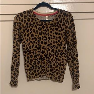 Rockabilly Leopard print button down sweater
